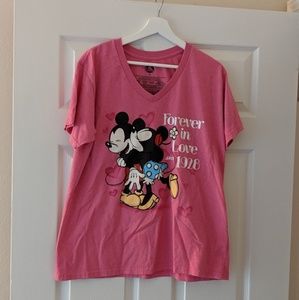 Disney Women's Minnie Mickey Shirt, Size 2X